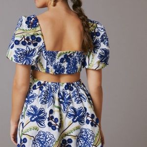 Anthropology Puffy Sleeve Dress